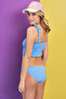 Blue 2cm Bikini Bottom with Gipeli Sides - 2