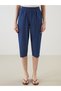 Alita city women's elastic waist jean capri with a difference - 2