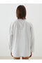 Nevavm Striped Oversize Linen Blend Women's Shirt with a Difference - 4