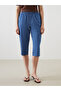 Two Mt Shop Quality Lcw Eco Indigo Denim Straight Standard & Regular Women's Capri - 2