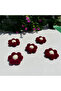 Pompom Daisy Flower Ornament Set of 10 - Decorative Handmade Flower - 4