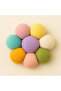 Pompom Daisy Flower Ornament Set of 10 - Decorative Handmade Flower