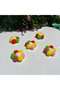 Pompom Daisy Flower Ornament Set of 10 - Decorative Handmade Flower - 3