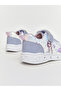 Blue Frozen Printed Girl's Sneakers with Lighted Soles - 6
