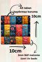 10-Piece Wooden Mdf Coaster Set with Quilt Motif, Tea Coffee Presentation Decor - 3
