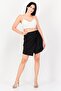 Women Solid Mini Skirt, Black - 4