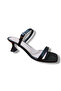 Women's Black Goblet Heeled Single Strap Sandals - 3