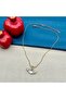 Steel Pearl Butterfly Necklace - 5