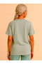Women's Crew Neck  T-Shirt Dress - 2