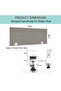 80x40 Acoustic Desk Privacy Divider Panel - Modern Grey Noise Reducing Partition - 5