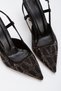 Black Women's Style Heeled Special Edition Evening Dress Shoes and Bag Combinations - 5