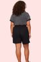 Women's Plus Size High Waist Wide Leg Cotton Shorts Daily Use Summer Must-Have - 4