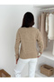 Soft Textured Heart Detailed Buttoned Cardigan - 6