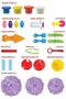 Brand Dough Creation Cup Cake Tower - Educational Playdough for Kids with Cutters Tools - N - 4