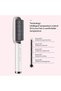 Hair Straightener Brush, Hair Straightening Iron Built with Comb, Fast Heating & 5 Temp Settings & A - 6