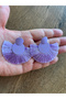 Purple Color Style Women's Earrings with Big Tassels - 5