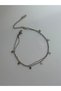 Steel Silver Double Row Elegant Star Anklet - Does Not Darken -