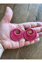 Bohemian Style Red Round Rope Earrings - 3