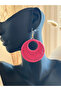 Bohemian Style Red Round Rope Earrings