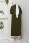 Women's Sleeve Buttoned Shawl Collar Steel Knitted Sweater Cardigan - 6