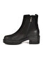 Black Nubuck Genuine Leather Women's Boots 2454601K Z - 2