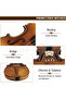 Indian Maple Wood Handmade Violin 4/4 Acoustic Violin Full Size - 5