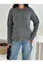 Soft Textured Hair Braided Sweater