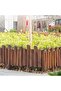 FFD Wooden Garden Fence Decorative Plants Flower Bed Edging Landscaping Panels Interlocking Outdoor - 6