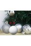 6Pcs 5cm Silver Color Christmas Ball Ornament Tree Ornament Party Decoration - 4