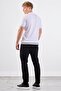 White Polo Buttoned Ribbed Short Sleeve Slim Fit Men's Knitwear - 3