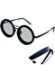 Round Polarized Sunglasses-Adjustable Tint Sunglasses for Men - 2