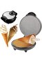 Electric Waffle Cone Maker Machine - Double Side Heating with Non-Stick Stainless Steel Mould - 2