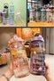 3-Piece Water Bottle Motivational Sports Water Bottle Tritan Water Bottle Water Bottle with Sticker and Straw - 2