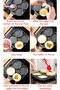 NEW Cooking Pan with Wood Handle, Non-Stick, 4 Hole Frying Pan - 5