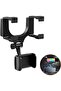 Car Rearview Mirror Phone Holder- Car Phone Mount- Phone Bracket, Phone Stand with 270° Swivel and - 2