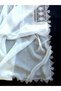 Handmade Needlework Handmade Prayer Cover Hijab, Mevlüt Cover, Handmade White Albanian Carved Embroidered - 4