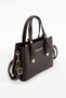 Women's 4 Compartment Simple Stylish Shoulder and Hand Bag with Gold Accessories - 5