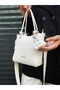 Original Women's Luxury Soft Leather Adjustable Cross Column Strap Shoulder Bag - 8
