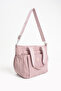 Women's Large Size 4 Compartment Water Resistant Parachute Fabric Crossbody and Shoulder Strap Bag - 5