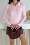 Basic Polo Neck Button Detailed Knitwear Sweater Aw25Kz0008 - 4