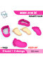 Pink Baby Footprint |   Small Size |   55mm |   4 Pieces |   Cookie - Sugar Dough - Play Dough Mold Set