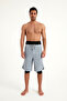 Gray Men's Shorts Reflective Detail with Inner Leggings Upf50+ Protection S2505-1 - 5