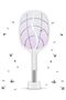 Electric Bug Zapper 2 in 1 Mosquito Fly Killer Racket and LED Light Mosquito Killing Lamp Mode Handh