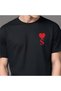 S Letter Printed Heart Black T-Shirt - 2