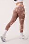 Batik Pattern Seamless Stretchy and Recovery Push-Up Sports Leggings - 6