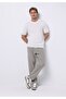 Regular Fit Mid Waist Straight Leg Men's Stone Trousers - 3