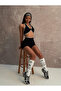 Black Ivory Motion Active Set-Black Top Bra and Bottom Leggings Set - 3