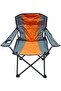 Foldable Camping Chair with Cup Holder Heavy Quality (Orange)