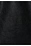 معطف أسود للنساء بطبقة داخلية بسحاب وغطاء للرأس مناسب بشكل منتظم - 5