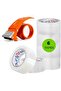 Clear Tape 6 pcs with Dispenser - Heavy Duty 2 inch x 50 YDs - 2